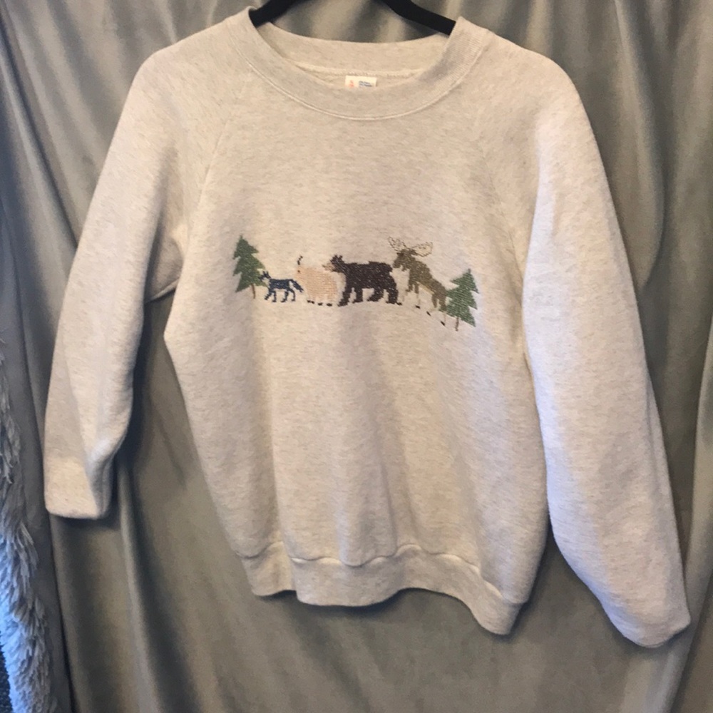 Fruit of the loom sweatshirt- Hand-sewn